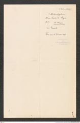 k.k. naturhistorisches Hofmuseum, Intendanzakten 1885-1896 (Hauer), Aktenzahl Z.78.a/1889, Seite 1